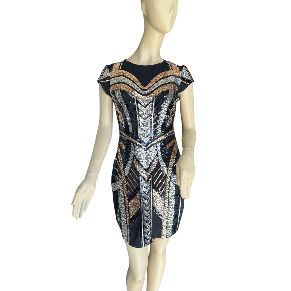 NWT Express Sequin Bodycon Dress Size Medium Festive NYE Cocktails MSRP $108